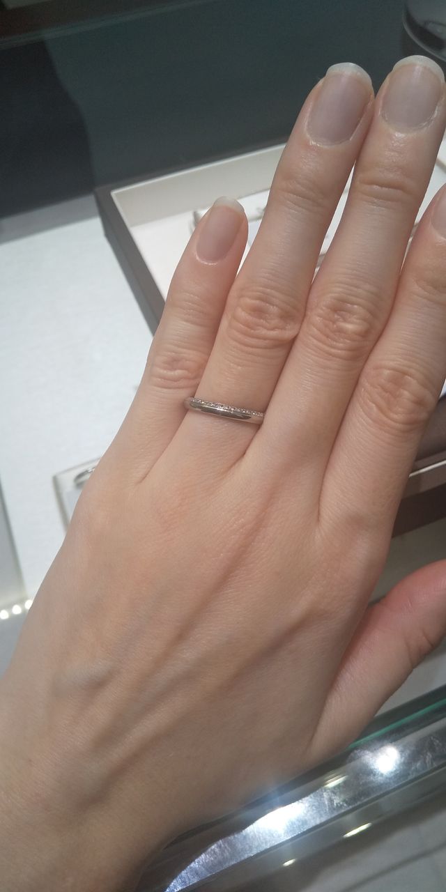 ダイヤモンドの見え方が素敵です