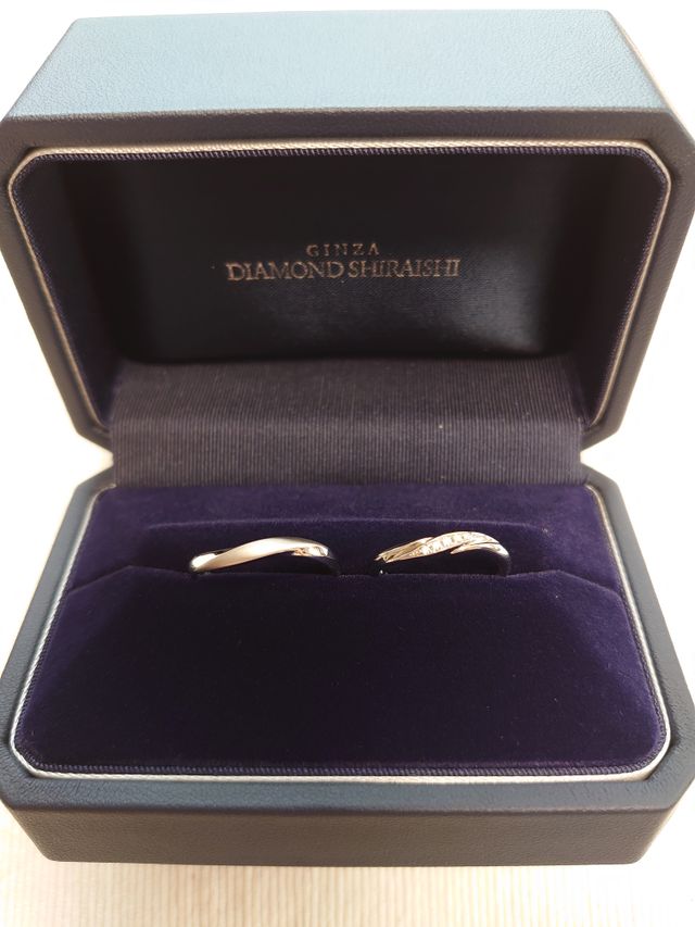 試着の指輪より、出来上がった指輪が綺麗で驚きました。