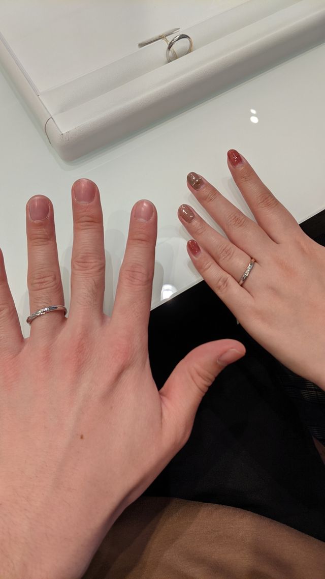 購入前に試着させていただいた写真です。