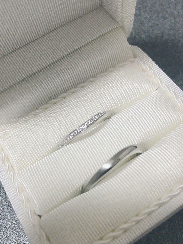 購入した結婚指輪です。