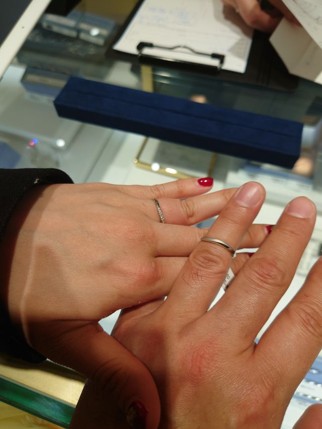 試着時の写真
彼は20号なので入らず