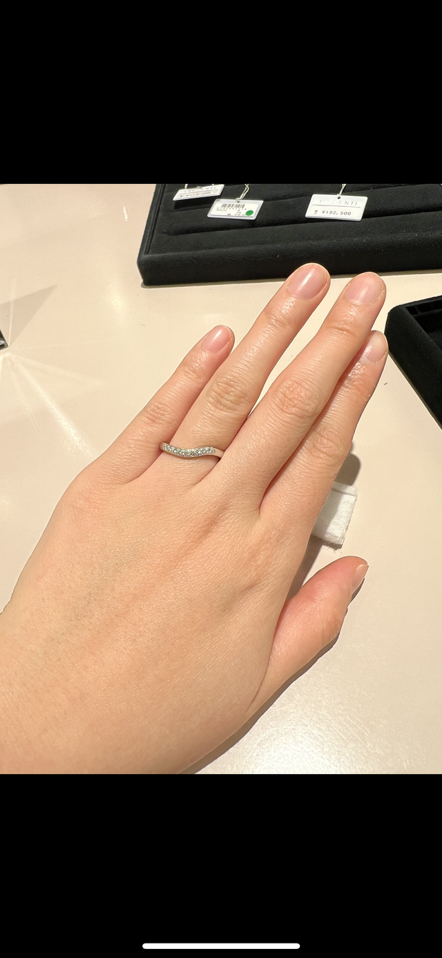 結婚指輪試着