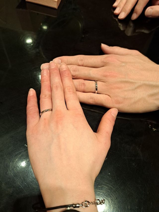 はじめて着用したときの写真です。