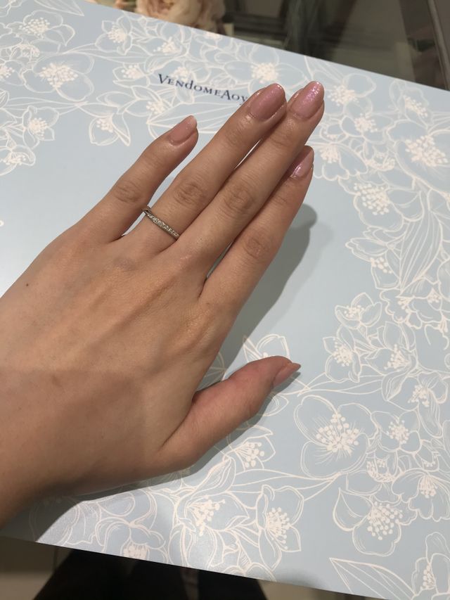 ダイヤモンドの輝きがとってもきれいです