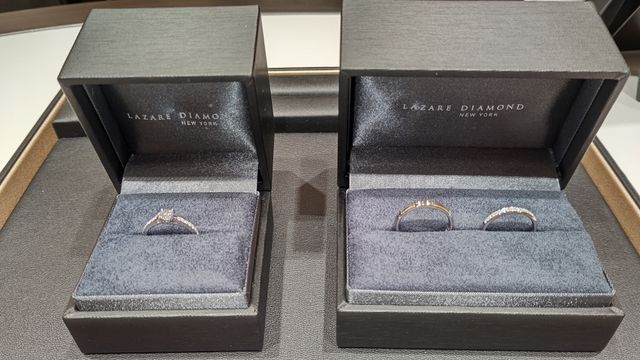 エンゲージリングとマリッジリングをセミオーダーしました