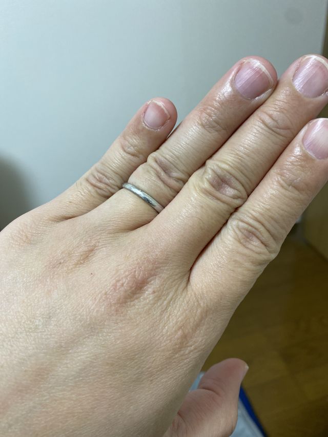 購入してから指輪は常につけ続けています。