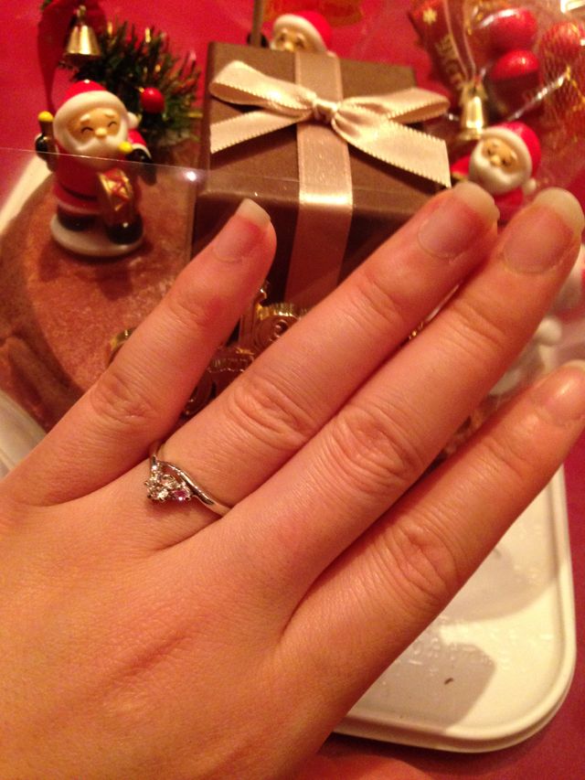 Christmasシーズンだったので、ケーキはサービス。