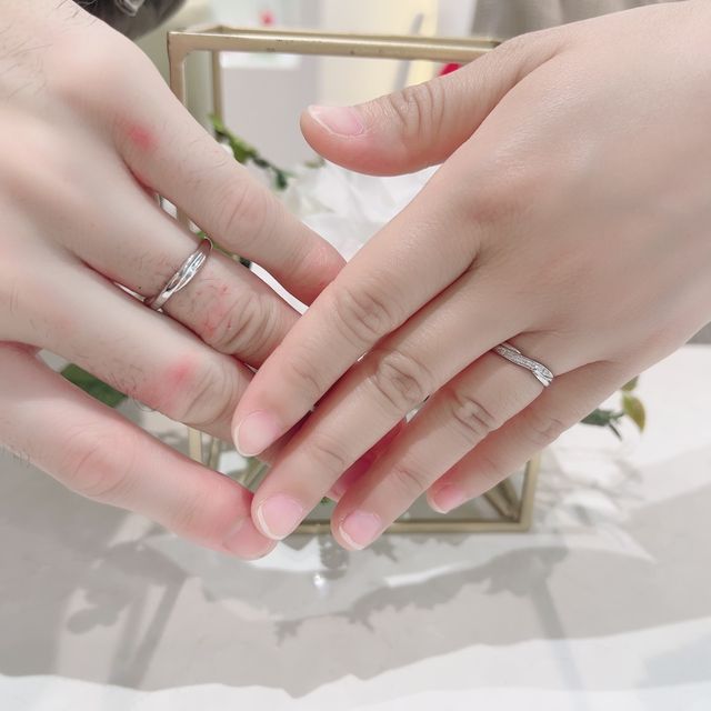 良い指輪を見つけることができ、結婚の実感が強くなりました