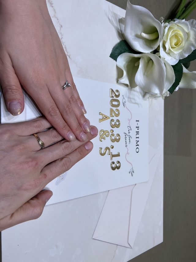 2人でお揃いではなく
それぞれ欲しい物を選びました