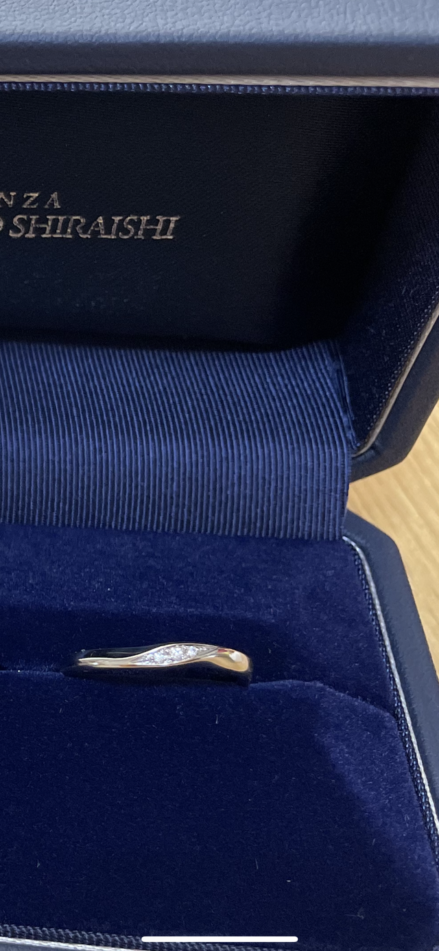 結婚指輪(女性用)です。