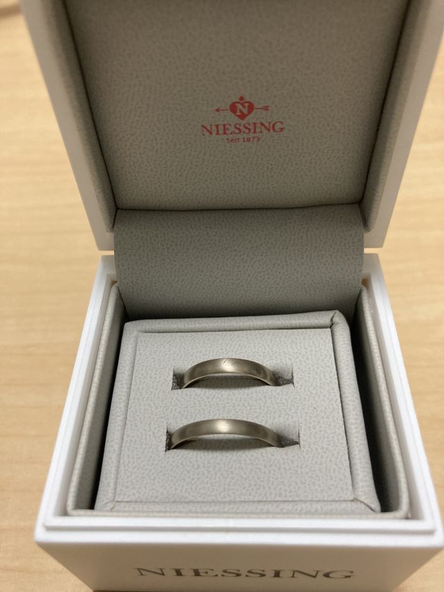 niessingの結婚指輪です。
