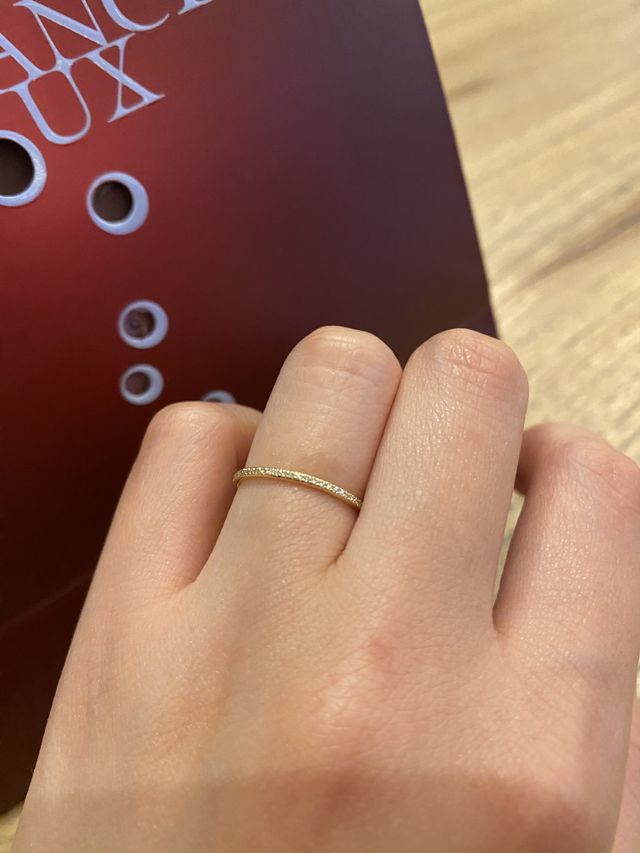 ダイヤモンドが繊細です