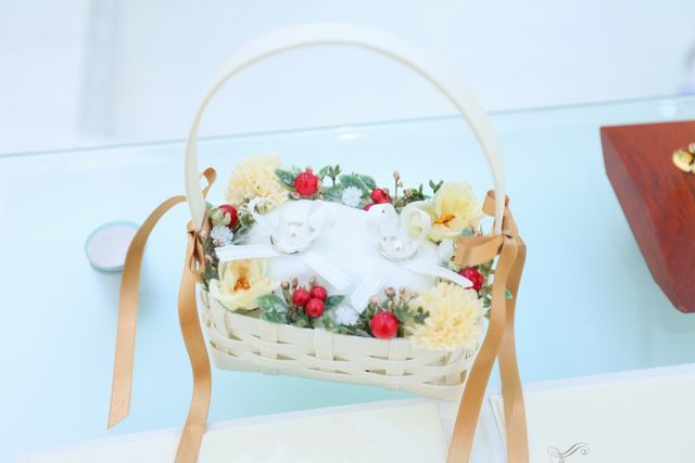 どちらもお気に入りのリングピローと指輪です♪