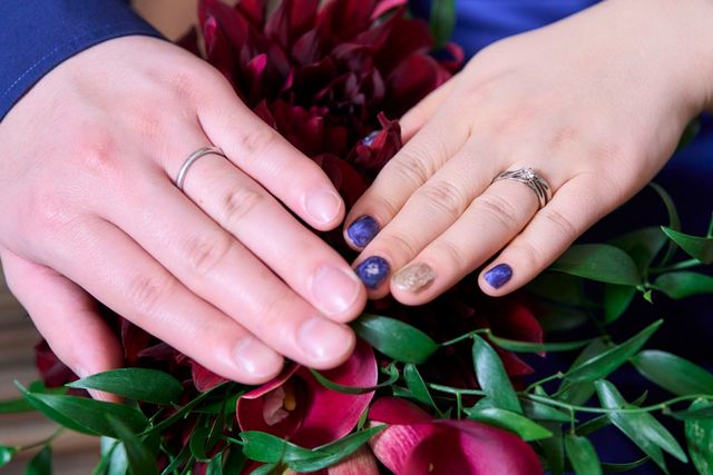 結婚式の日に撮った写真です。