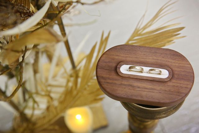 式当日のリングピロー