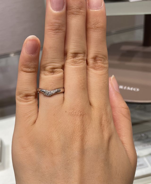 試着の時の写真となっています。