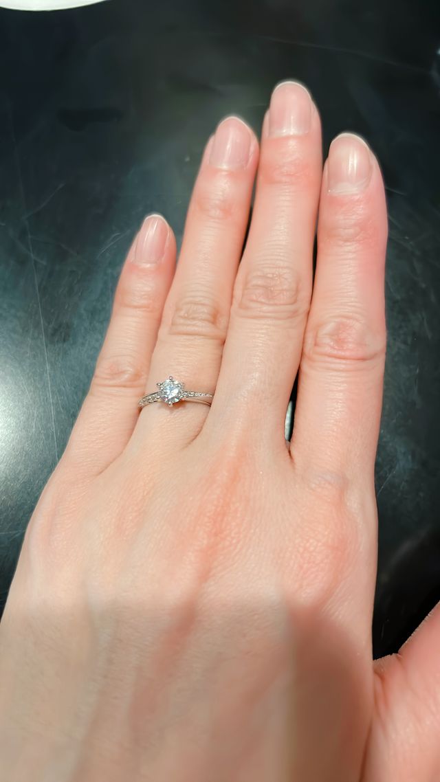 彼に着けてもらい撮った写真です。