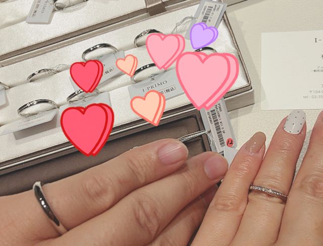 たくさん試着させていただきました。指が太いので途中まで…