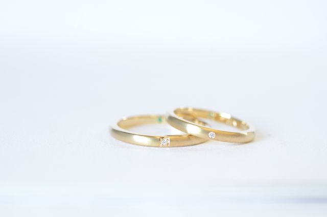 お互いの想いを込めれる指輪作りとても楽しく素敵な時間でした。