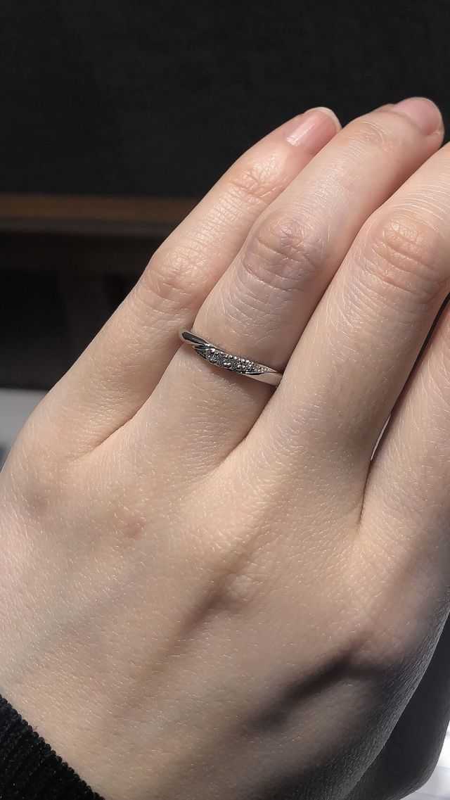 エレガントな指輪に一目惚れしました。即決でした♡