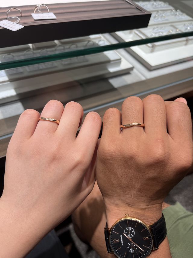 店頭でつけている時。