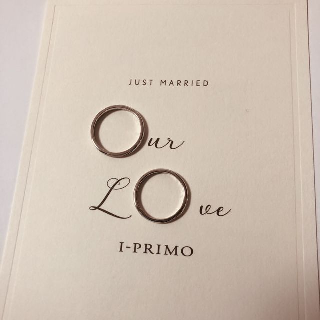 指輪撮影用の台紙も店舗からいただきました。