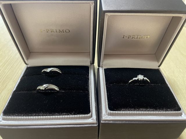 購入後
婚約指輪:ケラーノ
結婚指輪:メティス