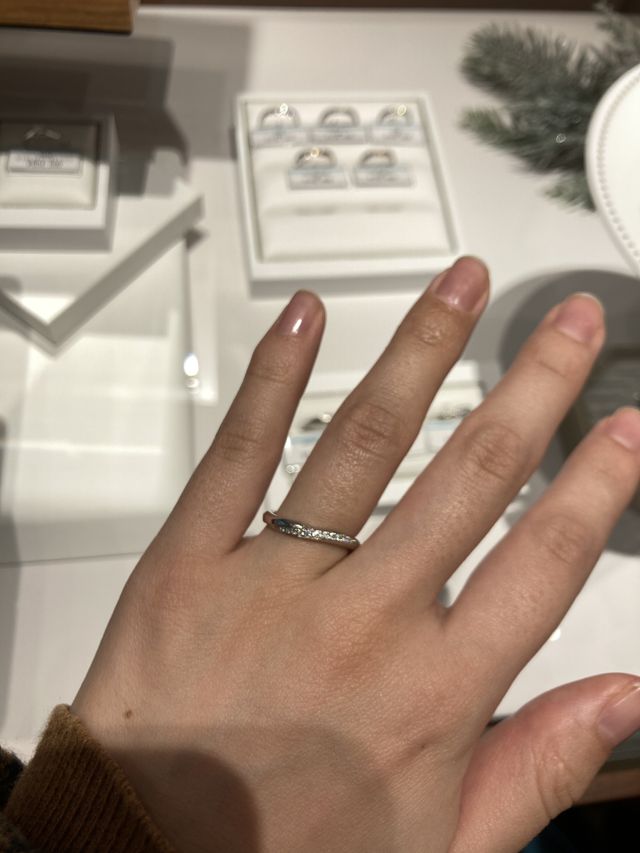 ダイヤモンドシライシの指輪です。