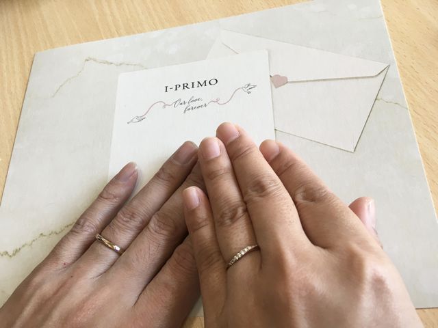 アルチェステの指輪です。さりげないダイヤが素敵です。