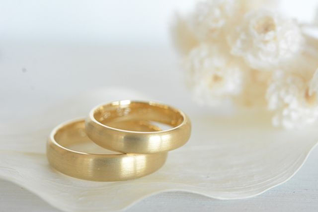 指輪の全体の雰囲気を分かるように撮影して頂いた写真。