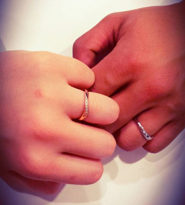 4℃の指輪です。旦那とペアです