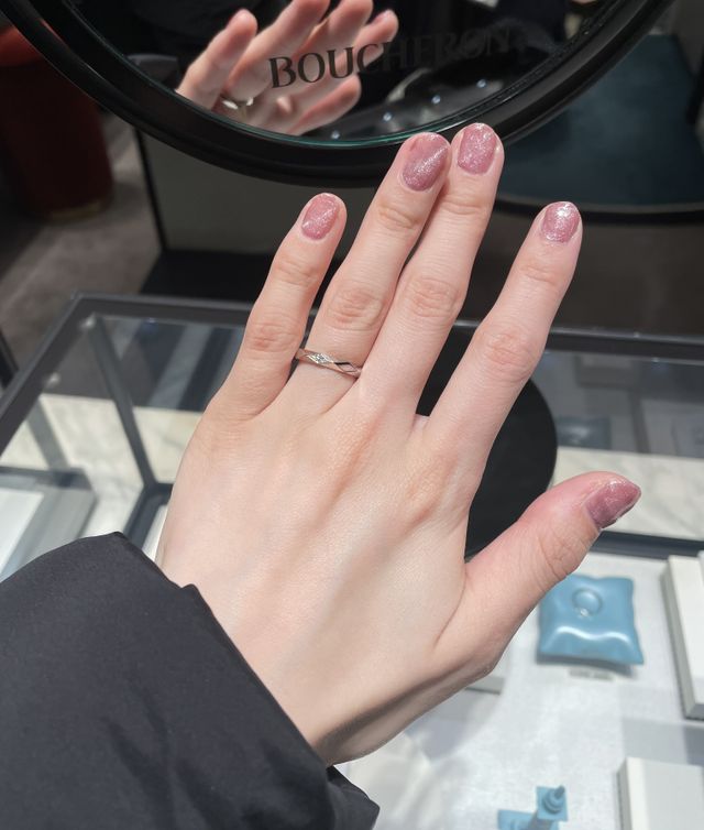 ファセットリングのダイヤ有