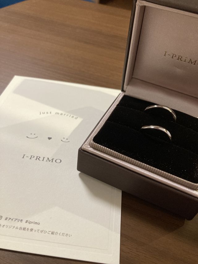 指輪ともらった可愛いハガキです