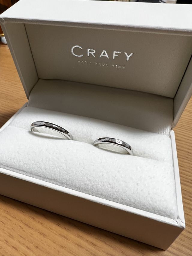 後日郵送で届いた指輪