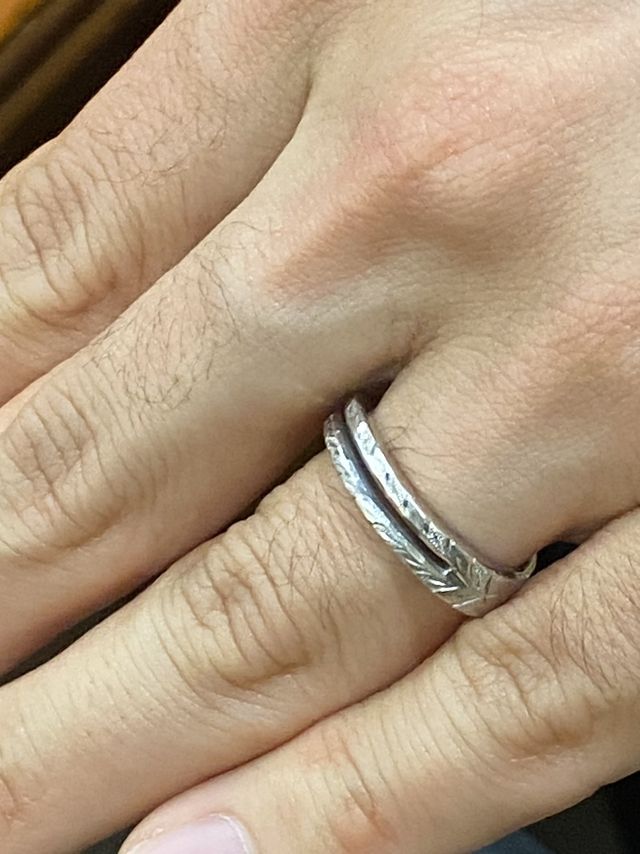 結婚指輪です。