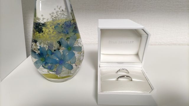 夫婦の結婚指輪です。