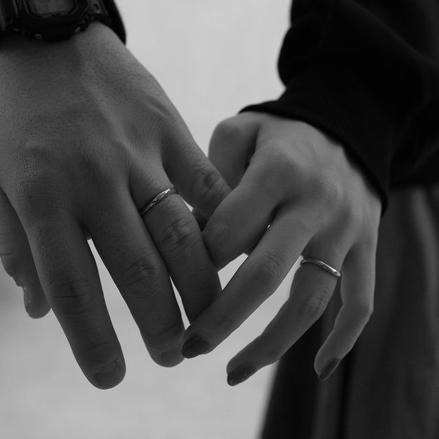 届いたら、うれしくて2人ではめあいました！