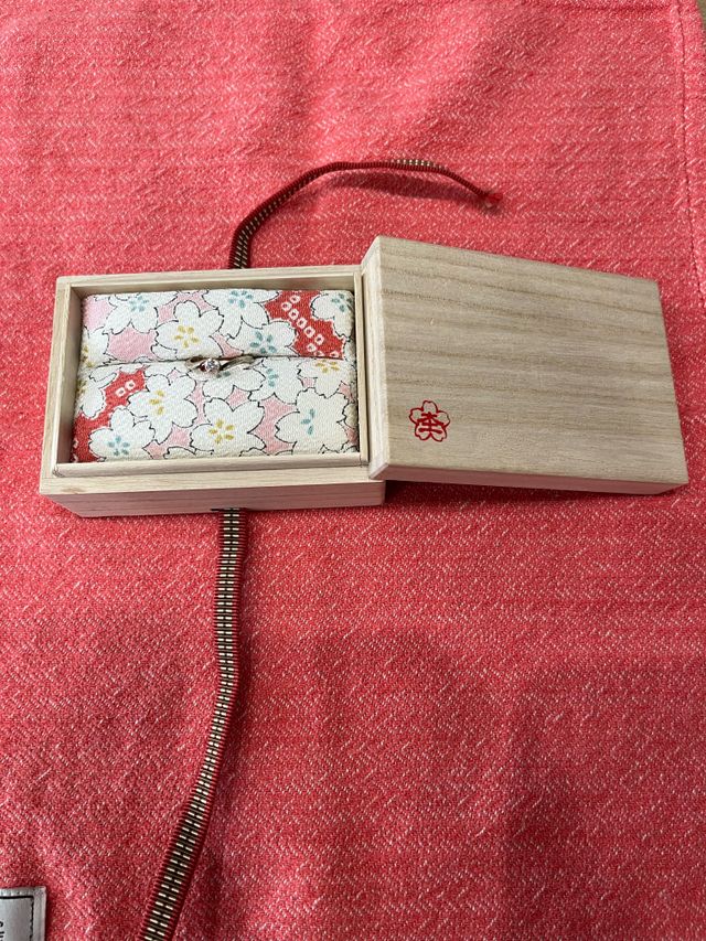 指輪はもちろん、ボックスも和風でかわいくて、お気に入りです