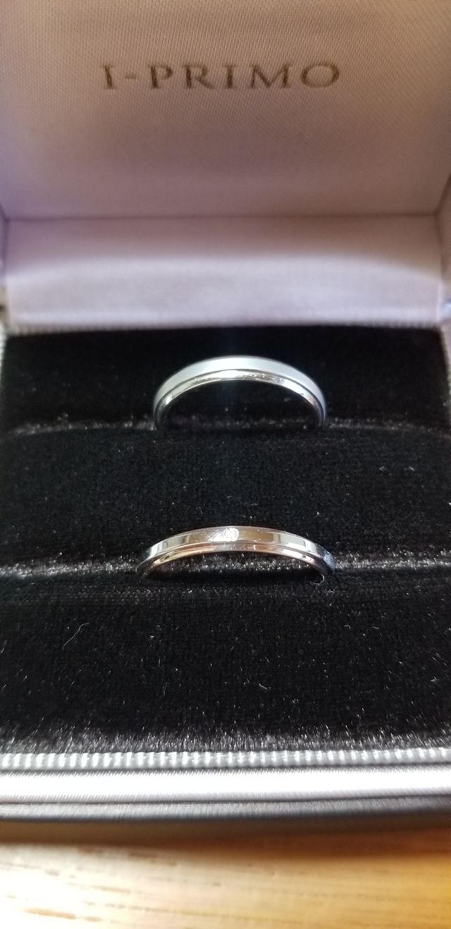 2人の指輪です。