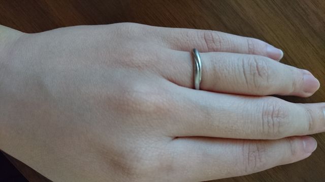 指に付けた時のイメージです。