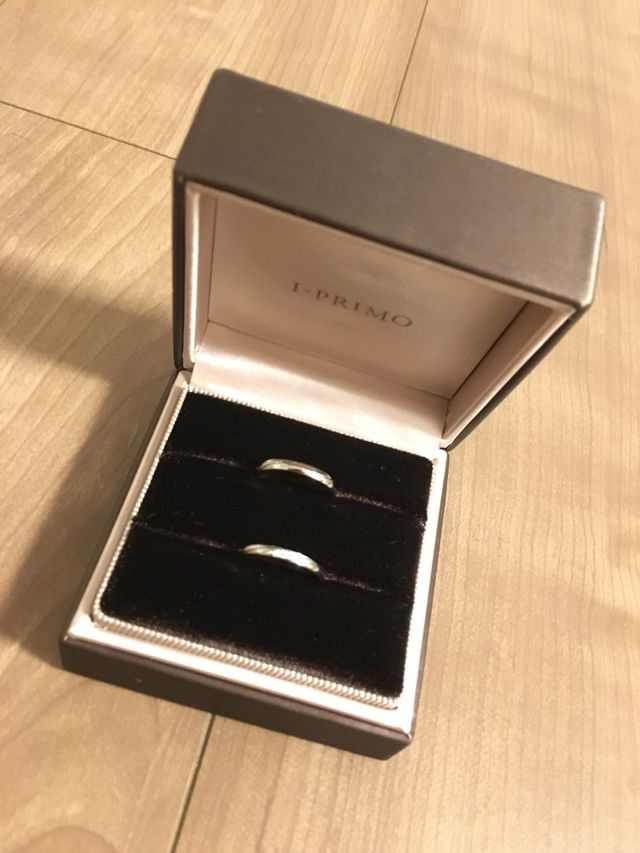 結婚指輪です。