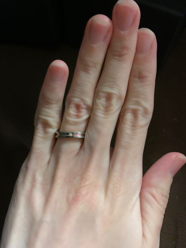 着用した写真です。