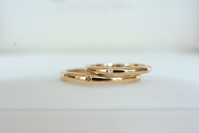 入籍後、はじめての夫婦共同作業がこの結婚指輪造りでした！