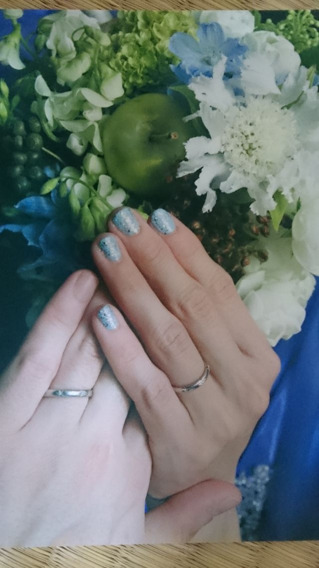 結婚式当日の写真です。