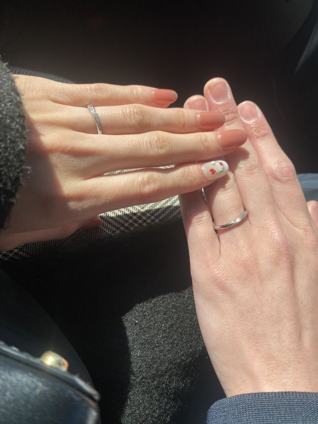 お互いStarryを着用しています。
