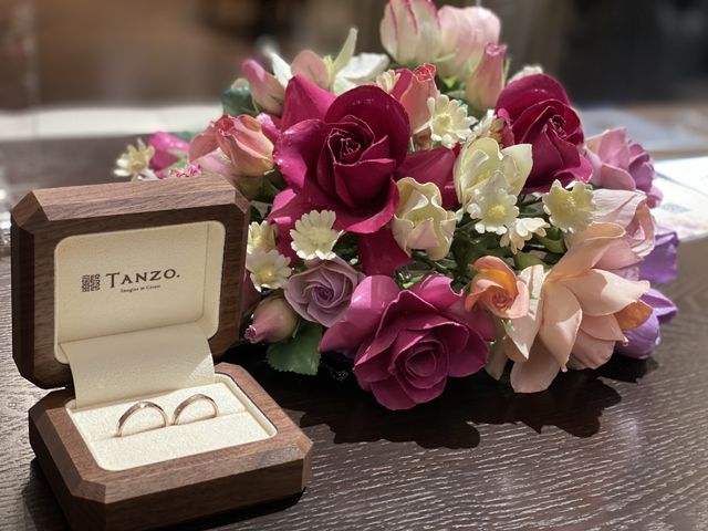 結婚指輪を頂いた時に
撮った写真です＾＾
