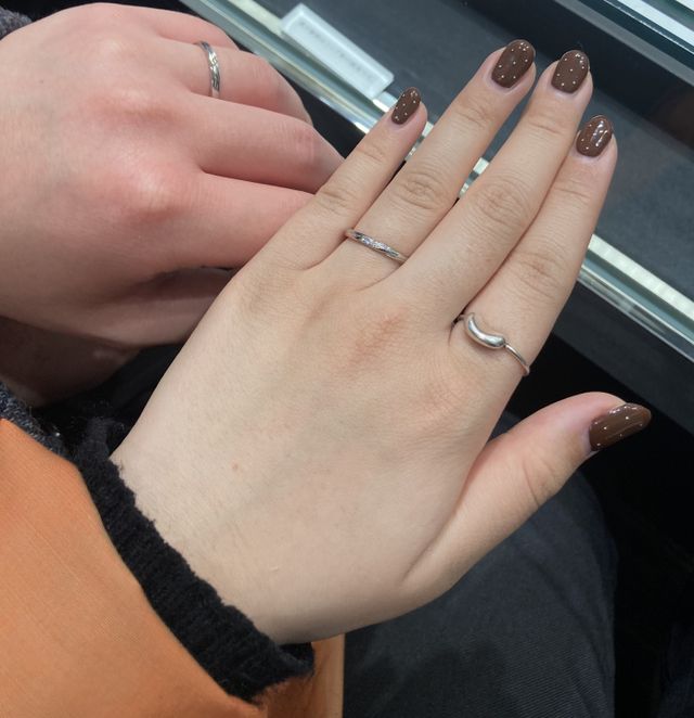 ペアでつけた時はこんな感じでした