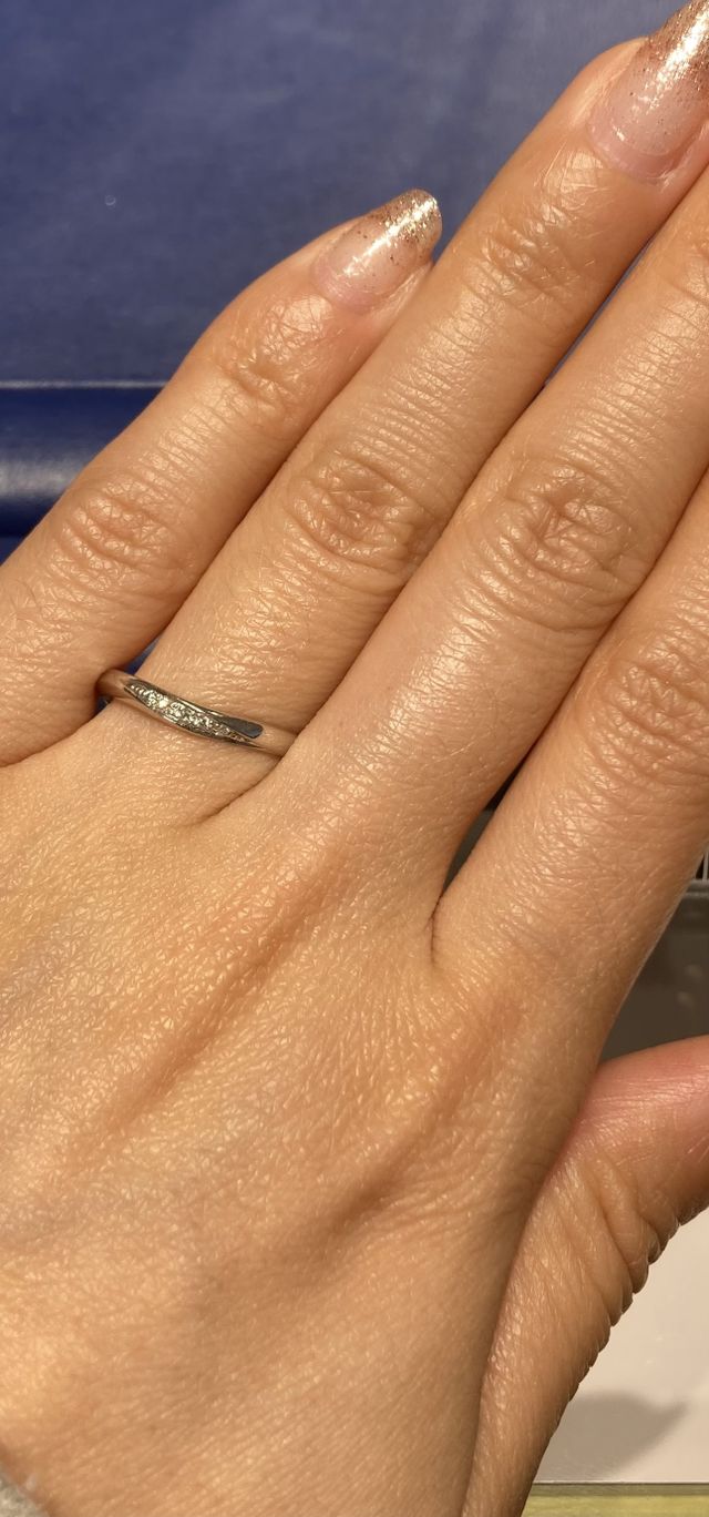 ダイヤモンドの輝きが素敵な指輪でした