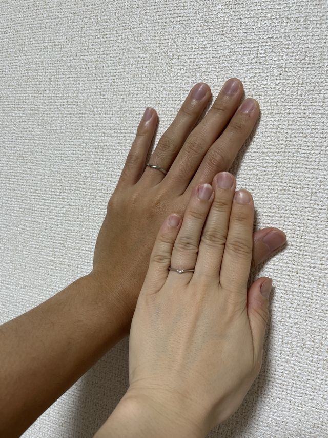 2人の指輪です。