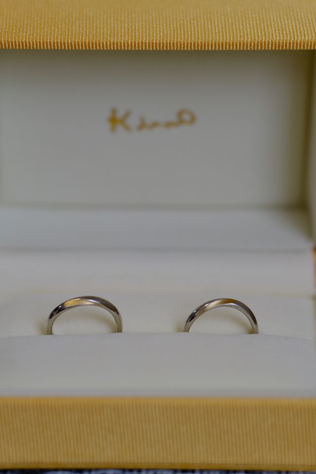 セミオーダーで二人とも少し太さを太くし好みに合わせました